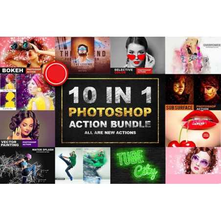 Premium Photoshop Actions Bundle - 10 in 1