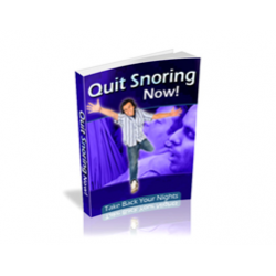 Quit Snoring Now – Free PLR eBook