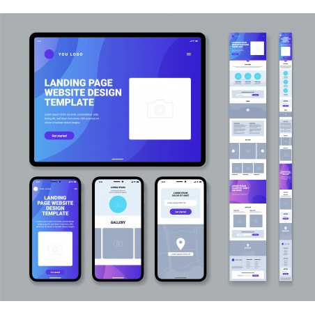 Complete Modern Website Landing Page - Responsive Design