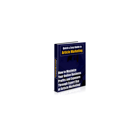 Quick & Easy Guide to Article Marketing – Free PLR eBook