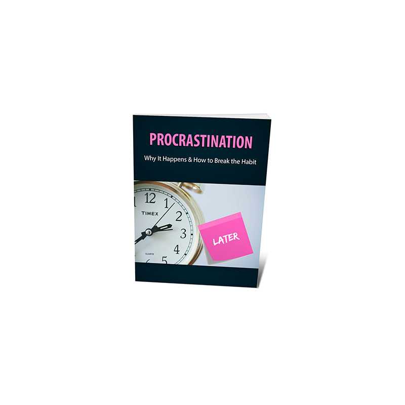 Procrastination – Free PLR eBook