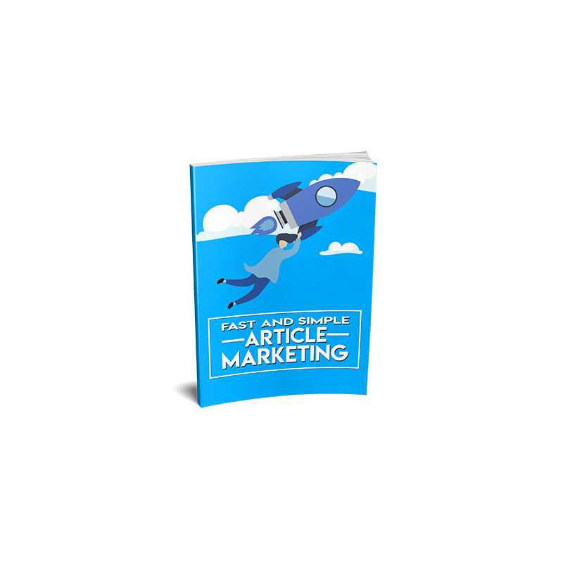 Fast And Simple Article Marketing – Free MRR eBook