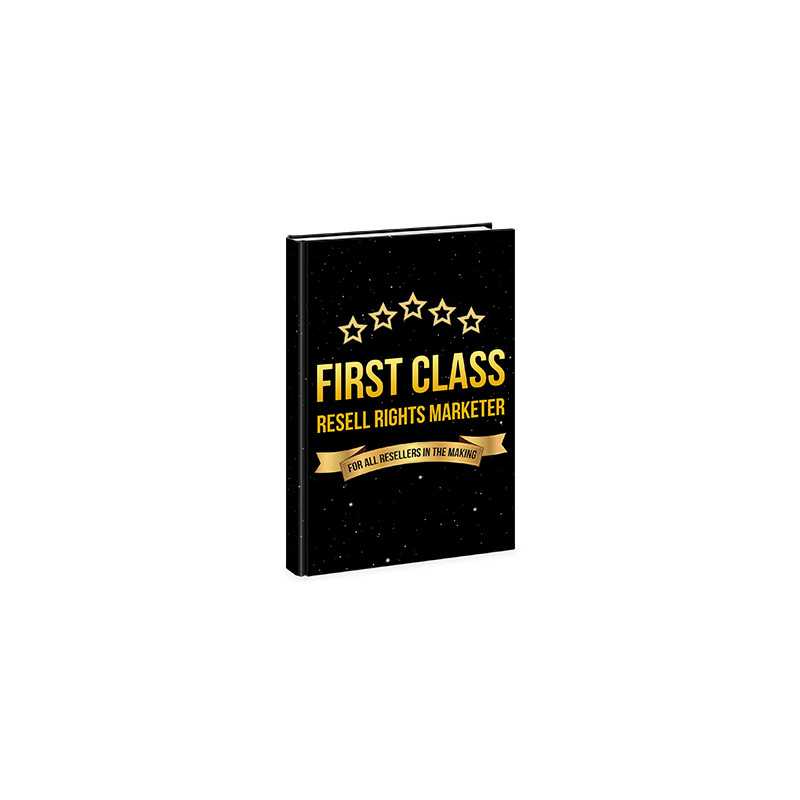 First Class Resell Rights Marketer – Free MRR eBook