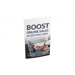 Boost Online Sales In Less Than 7 Days – Free MRR eBook