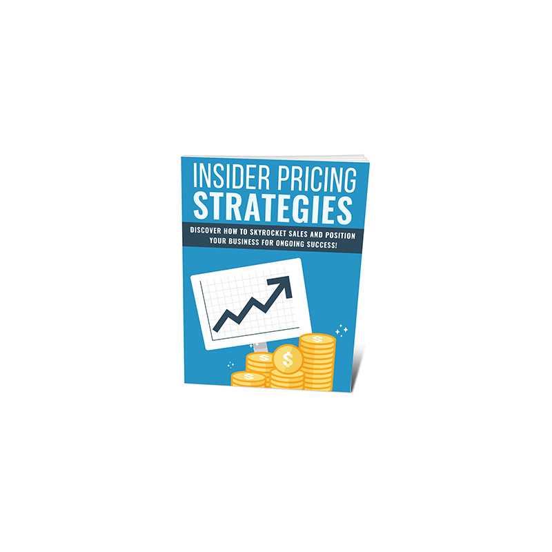 Insider Pricing Strategies – Free PLR eBook
