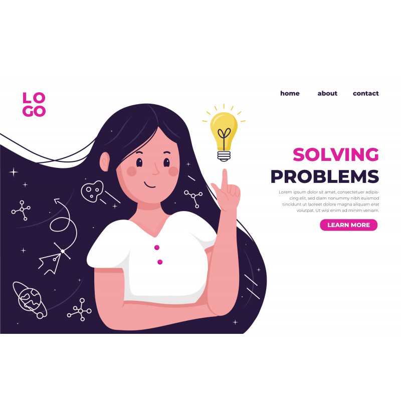 Flat Creative Solution Landing Page