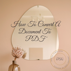 How To Convert A Document To PDF - Free PLR Video
