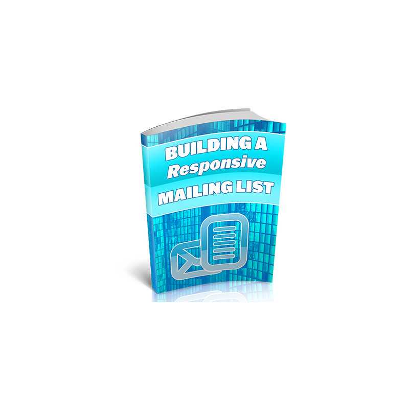 Building A Responsive Mailing List – Free MRR eBook