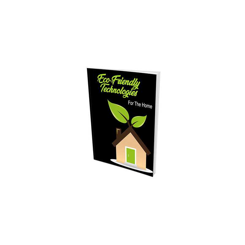 New Eco-Friendly Technologies for Your Home – Free PLR eBook