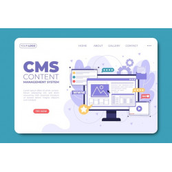 Beautiful CMS content landing page