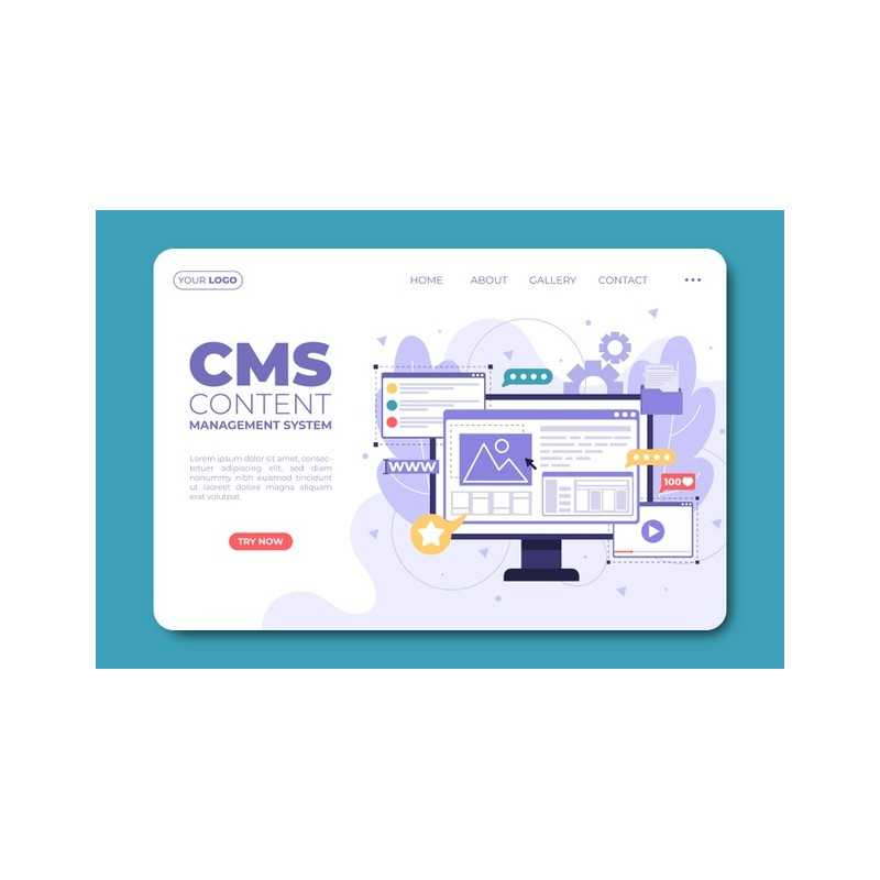 Beautiful CMS content landing page