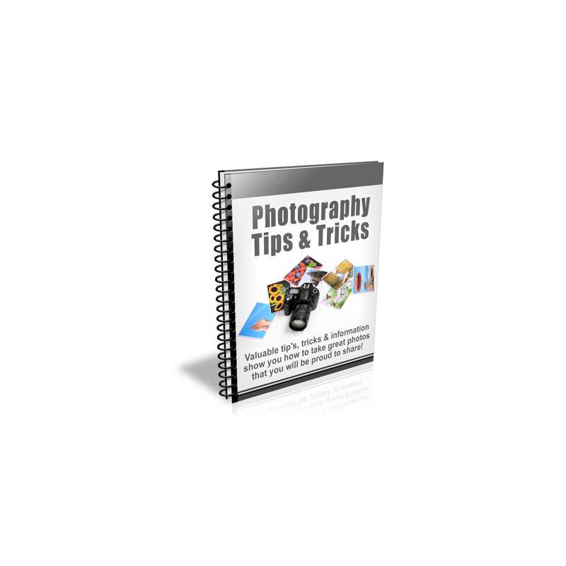 Photography Tips And Tricks – Free PLR eBook