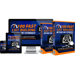 100 Fast List Building Methods and Techniques - Free MRR eBook with Ready to Use Sales Page Website