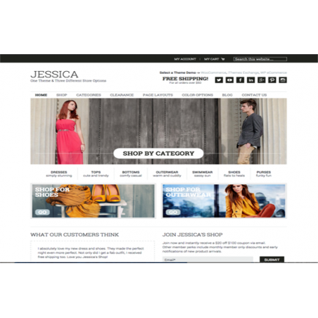 Jessica Pro Genesis Framework WordPress Theme – Free Website