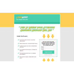 Green Golden HTML PSD Template – Free PLR Website