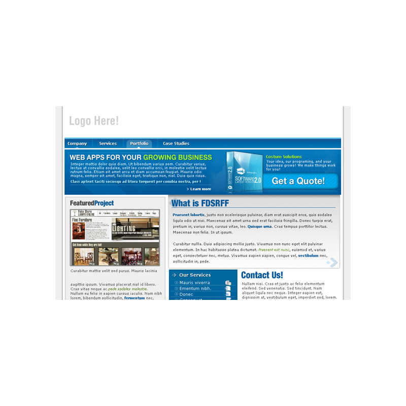 Software Niche Premium PSD Website Template – Free RR Website
