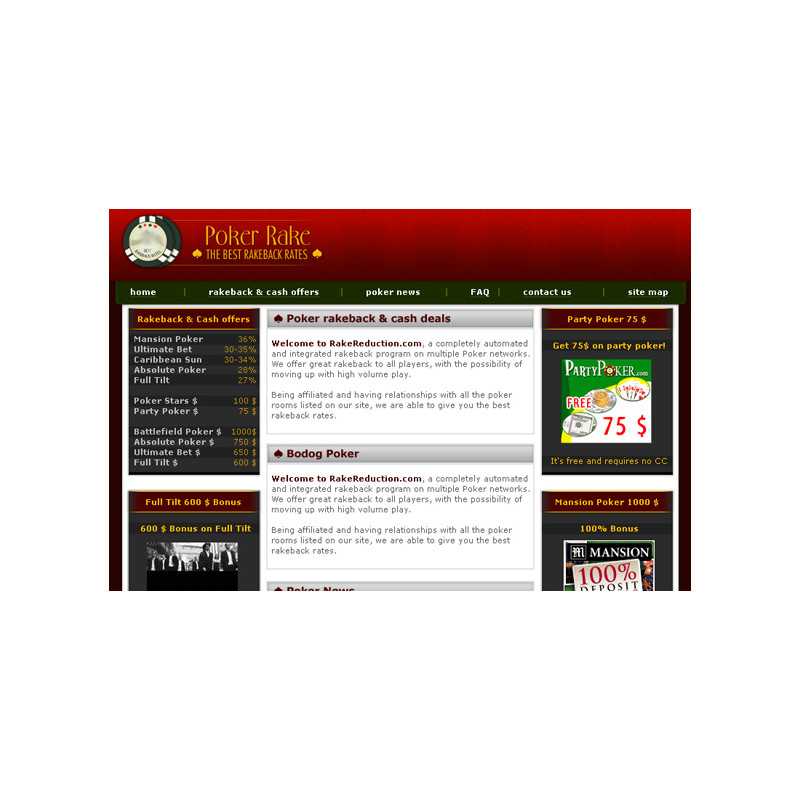 Poker Niche Premium PSD Website Template – Free RR Website