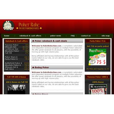 Poker Niche Premium PSD Website Template – Free RR Website