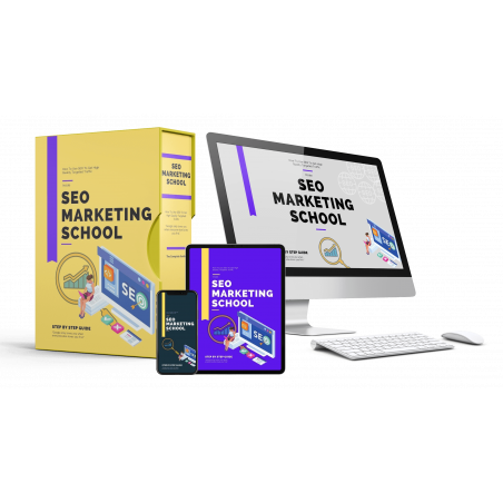 SEO Marketing School - Free MRR eBook with Ready to Use Sales Page Website