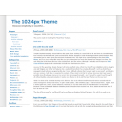 The 1024px WP Theme – Free PLR Website