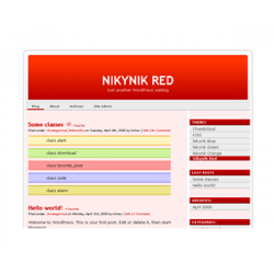 Nikynik Red WP Theme – Free PLR Website