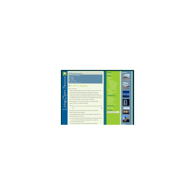 Living OS WP Theme – Free PLR Website