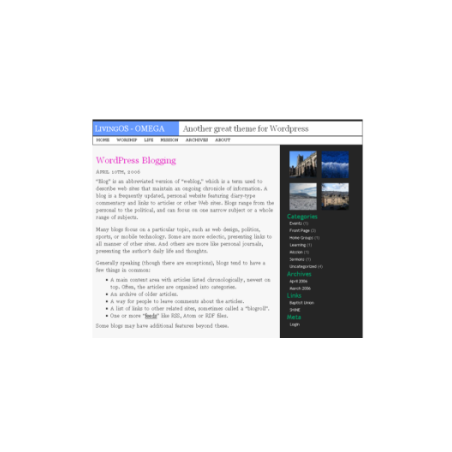 Living OS Omega WP Theme – Free PLR Website