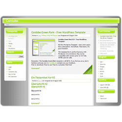 Cordobo Green WP Theme – Free PLR Website