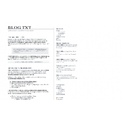 Blog TXT WP Theme – Free PLR Website