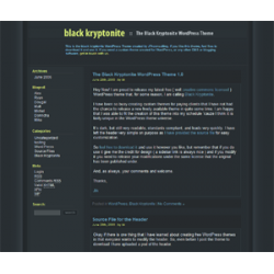 Black Kryptonite WP Theme – Free PLR Website