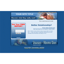 Better Relationships HTML PSD Squeeze Page Template – Free MRR Website