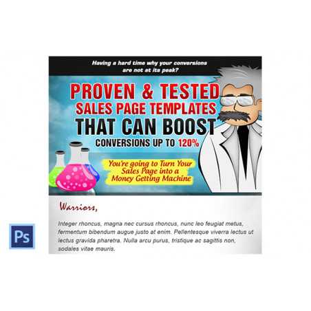 Sales Page Design PSD Template Edition 2 – Free Website