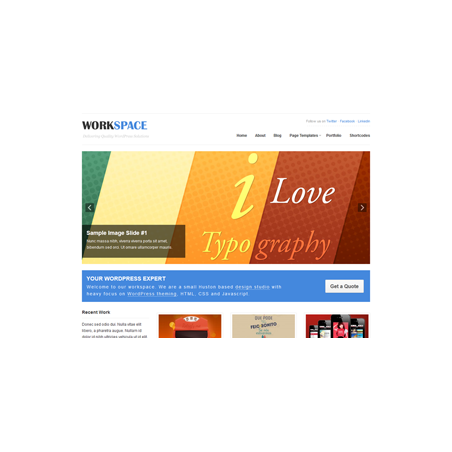 Work Space Premium WordPress Theme – Free MRR Website
