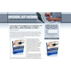 Work At Home Landing Page HTML Template – Free Website
