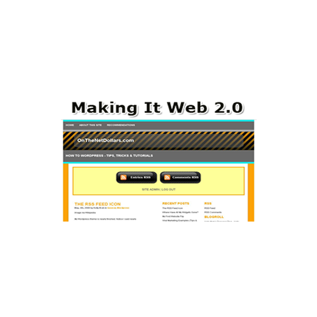 WordPress Theme Web 2.0 v1 – Free PLR Website