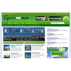 Wind And Solar Niche WP Theme – Free PLR Website