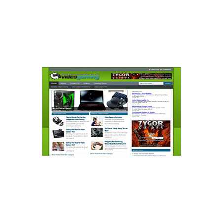 Video Gaming Niche WP Theme – Free PLR Website