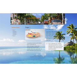 Vacation HTML Template and WP Theme – Free PLR Website