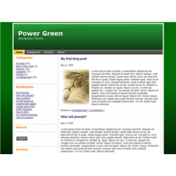 Power Green WP Theme Edition 1 – Free MRR Website