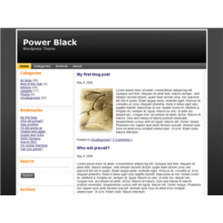 Power Black WP Theme Edition 1 – Free MRR Website