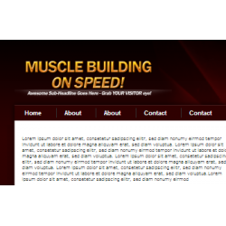 Muscle Building WP Theme and PSD – Free MRR Website