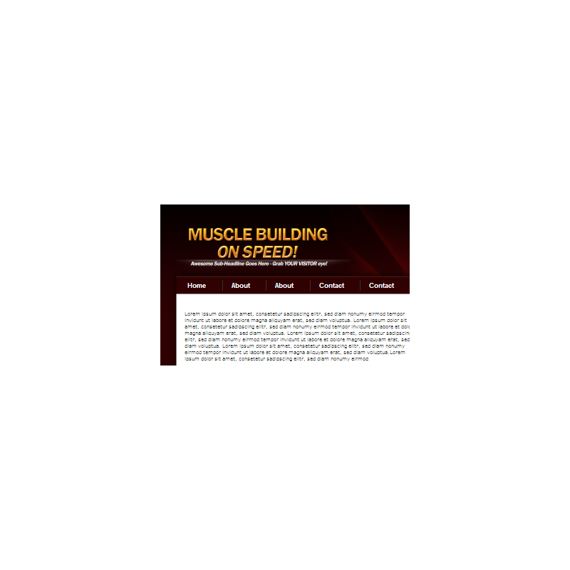 Muscle Building WP Theme and PSD – Free MRR Website