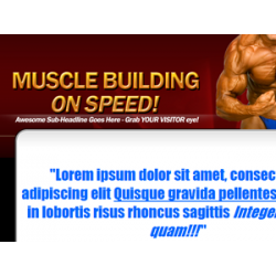 Muscle Building WP PSD Theme – Free PLR Website