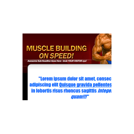 Muscle Building WP PSD Theme – Free PLR Website