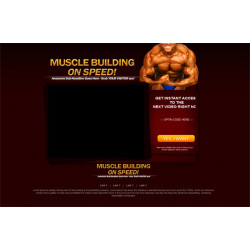 Muscle Building HTML PSD Video Squeeze Page – Free MRR Website