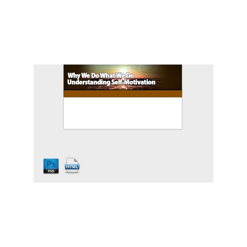 Motivation HTML PSD Template – Free PLR Website