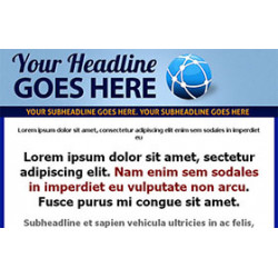 Marketing HTML PSD Minisite – Free PLR Website