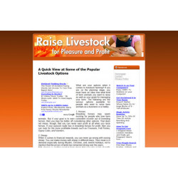 Livestock Web Template and WP Theme – Free MRR Website