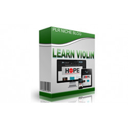 Learn Violin Niche WP Theme – Free PLR Website
