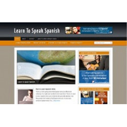 Learn To Speak Spanish Niche WP Theme – Free PLR Website